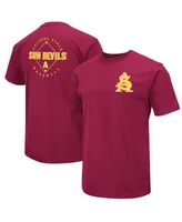 Men's Colosseum Maroon Arizona State Sun Devils Baseball On-Deck 2-Hit T-shirt