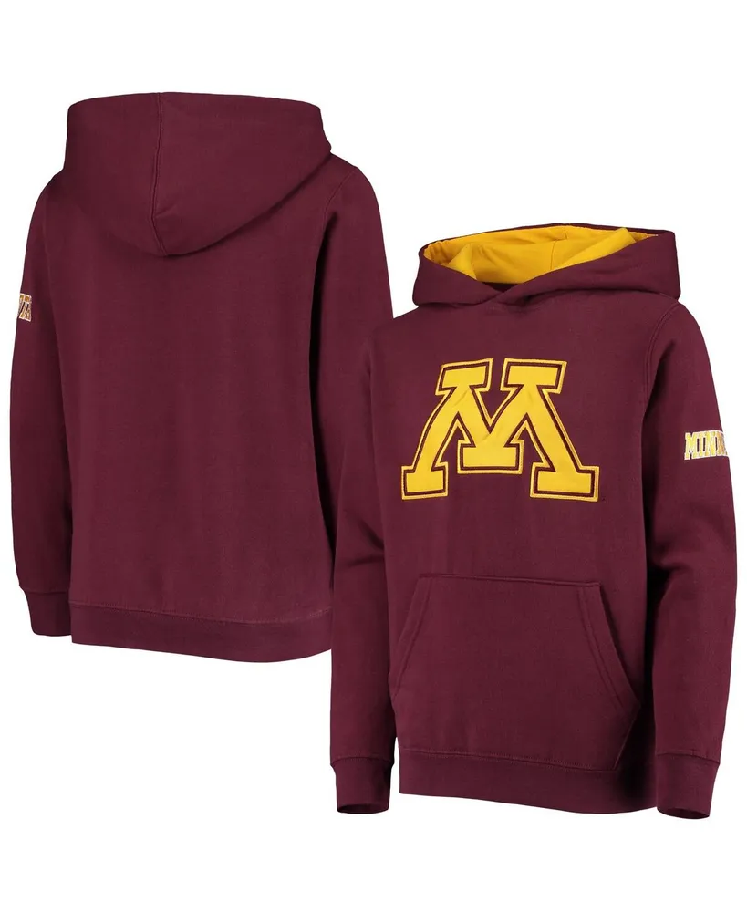 Big Boys Maroon Minnesota Golden Gophers Logo Pullover Hoodie