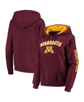 Women's Colosseum Maroon Minnesota Golden Gophers Loud and Proud Pullover Hoodie