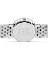 Rado Women's Swiss Florence Classic Diamond Accent Stainless Steel Bracelet Watch 30mm