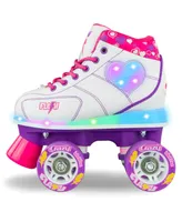 Crazy Skates Flash Roller For Girls - Light Up With Ultra Bright Lights Great Indoor Or Outdoor Skating