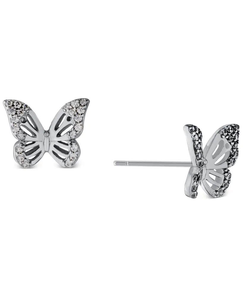 Giani Bernini Cubic Zirconia (3/8 ct. t.w.) Butterfly Stud Earrings in Sterling Silver