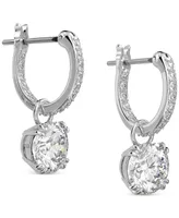 Swarovski Silver-Tone Constella Crystal Drop Earrings