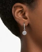 Swarovski Silver-Tone Constella Crystal Drop Earrings