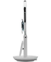 Sharper Image SpaStudio Vanity 8-inch Mirror with Built-In Qi Wireless Phone Charger, 5X and 10X Magnification