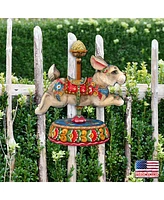 Designocracy Carousel Bunny Decor