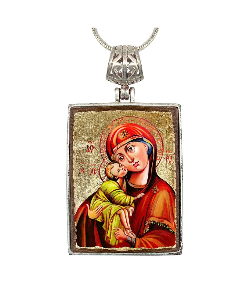 G.DeBrekht Virgin Mary Religious Holiday Jewelry Necklace Monastery Icons