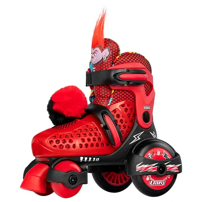 Crazy Skates Trolls Klip Klop Size Adjustable Roller Skates - Trolls World Tour Movie