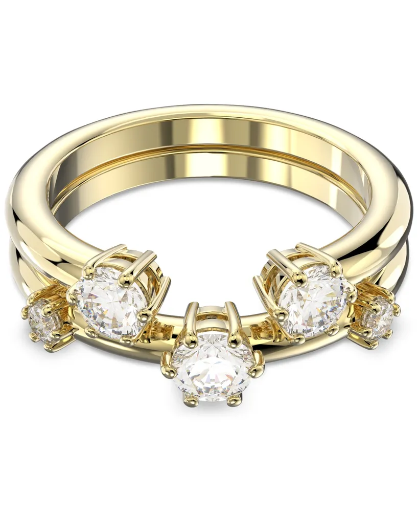 Swarovski 2-Pc. Set Constella Crystal Ring