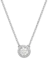 Swarovski Silver-Tone Constella Crystal Pendant Necklace, 14-7/8" + 3" extender