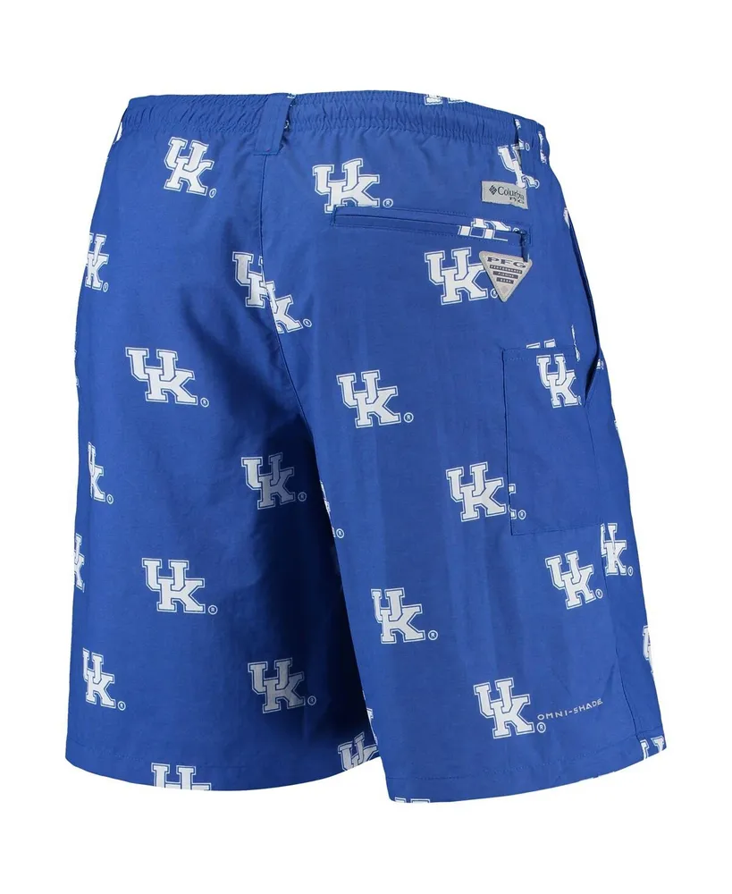 Men's Columbia Pfg Royal Kentucky Wildcats Backcast Ii 8" Omni-Shade Hybrid Shorts