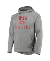 Men's Nike Charcoal Washington State Cougars Spotlight Performance Raglan Pullover Hoodie