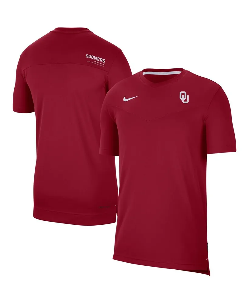 Men's Nike Crimson Oklahoma Sooners Coach Uv Performance T-shirt