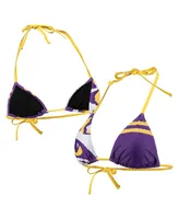 Women's Foco Purple Lsu Tigers Wordmark Bikini Top