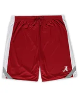 Men's Colosseum Crimson, White Alabama Crimson Tide Big and Tall Team Reversible Shorts