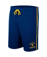 Men's Colosseum Navy West Virginia Mountaineers Thunder Slub Shorts