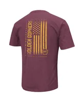 Men's Colosseum Maroon Minnesota Golden Gophers Oht Military-Inspired Appreciation Flag 2.0 T-shirt