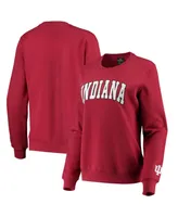 Women's Colosseum Crimson Indiana Hoosiers Campanile Pullover Sweatshirt