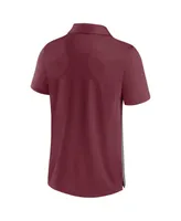 Men's Fanatics Maroon and Heathered Gray Texas A&M Aggies Split Block Color Polo Shirt