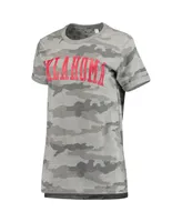 Women's Pressbox Camo Oklahoma Sooners T-shirt