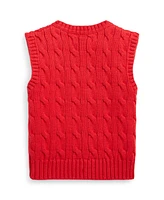 Polo Ralph Lauren Baby Boys Cable Knit V-neck Sweater Vest