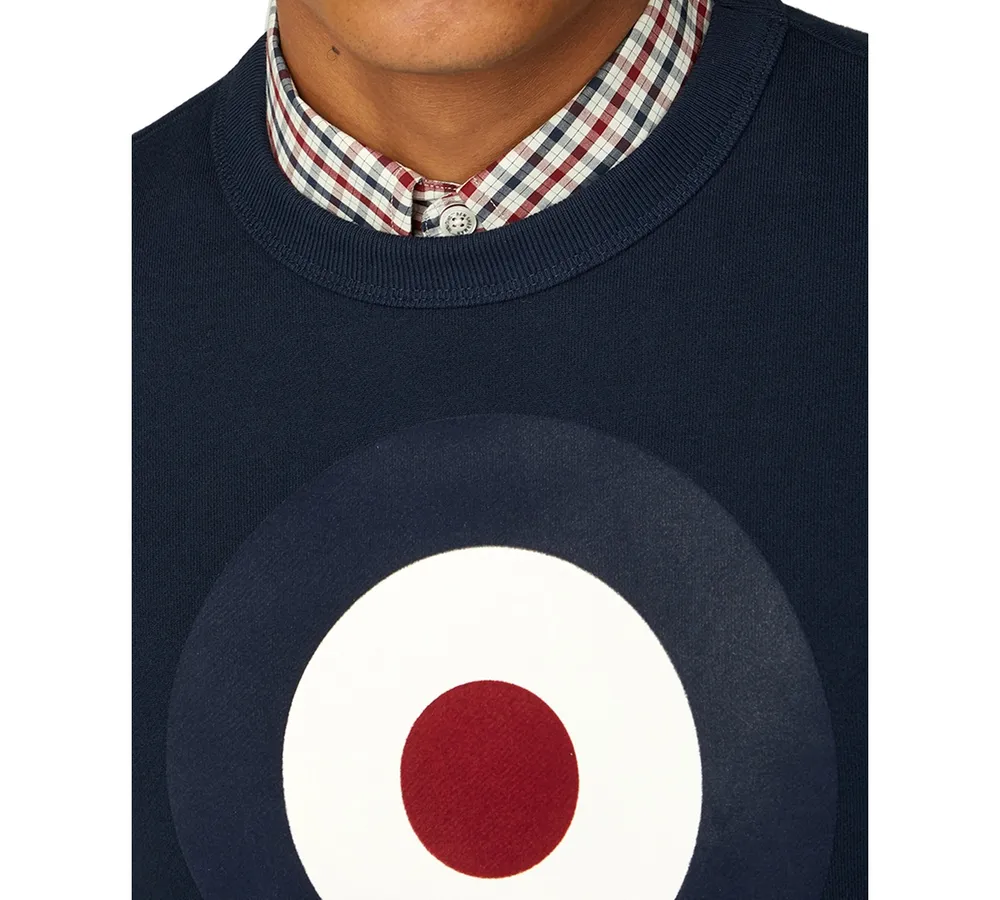 Ben Sherman Men's Signature Target Graphic Crewneck Sweatshirt