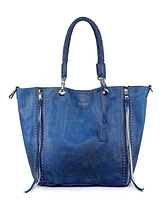 Old Trend Women's Barracuda Hand Painted Clasp Closure Tote Bag