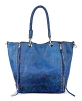 Old Trend Women's Barracuda Hand Painted Clasp Closure Tote Bag