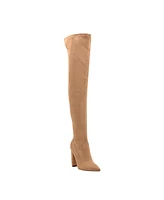 Guess Women's Abetter Block Heel Over the Knee Boots