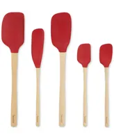 Tovolo 5-Pc. Flex-Core Wood-Handle Kitchen Spatula Set