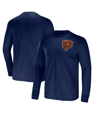 Men's Nfl x Darius Rucker Collection by Fanatics Navy Chicago Bears Team Long Sleeve T-shirt