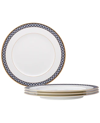 Noritake Blueshire Set of 4 Dinner Plates, Service For 4