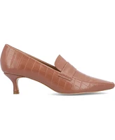 Journee Collection Women's Celina Kitten Heel Loafers