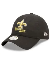 Women's New Era Black New Orleans Saints 2022 Sideline Adjustable 9TWENTY Hat