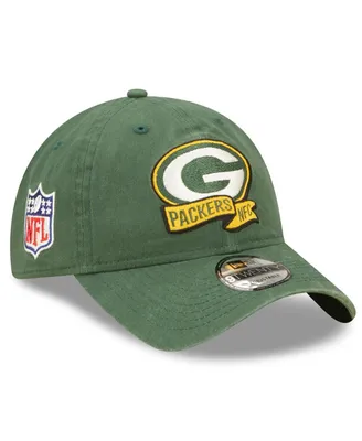 Big Boys New Era Green Bay Packers 2022 Sideline Adjustable 9TWENTY Hat