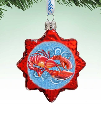 Designocracy Lobster Mercury Holiday Ornament