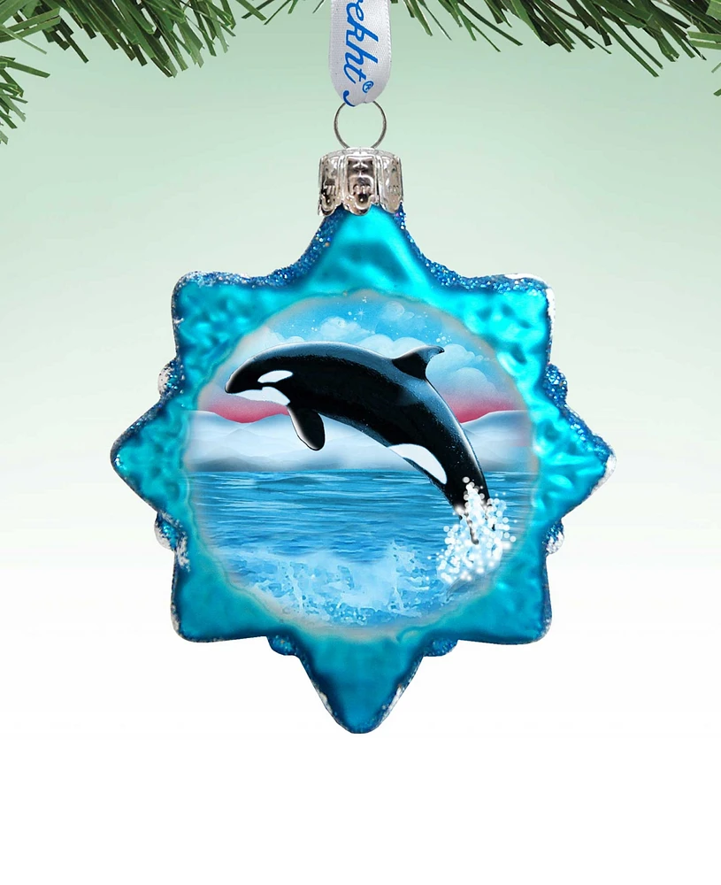 Designocracy Orca Mercury Holiday Ornament