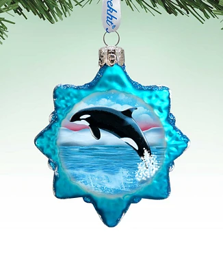 Designocracy Orca Mercury Holiday Ornament