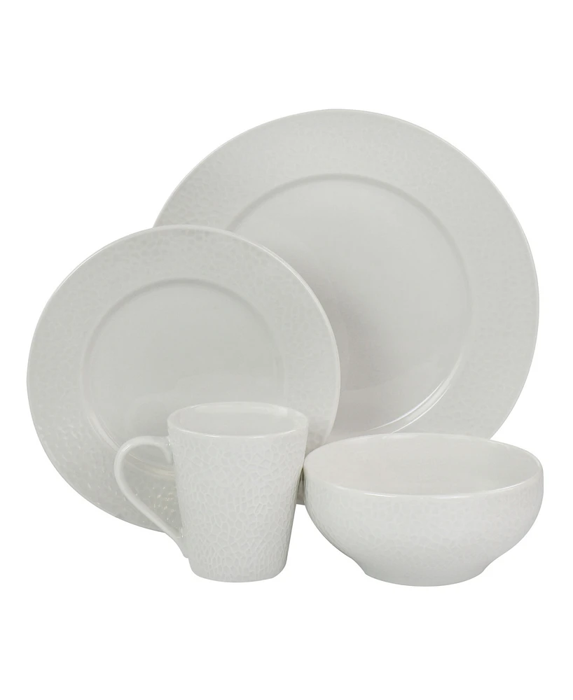 Elama Alexa 16 Piece Porcelain Dinnerware Set, Service for 4