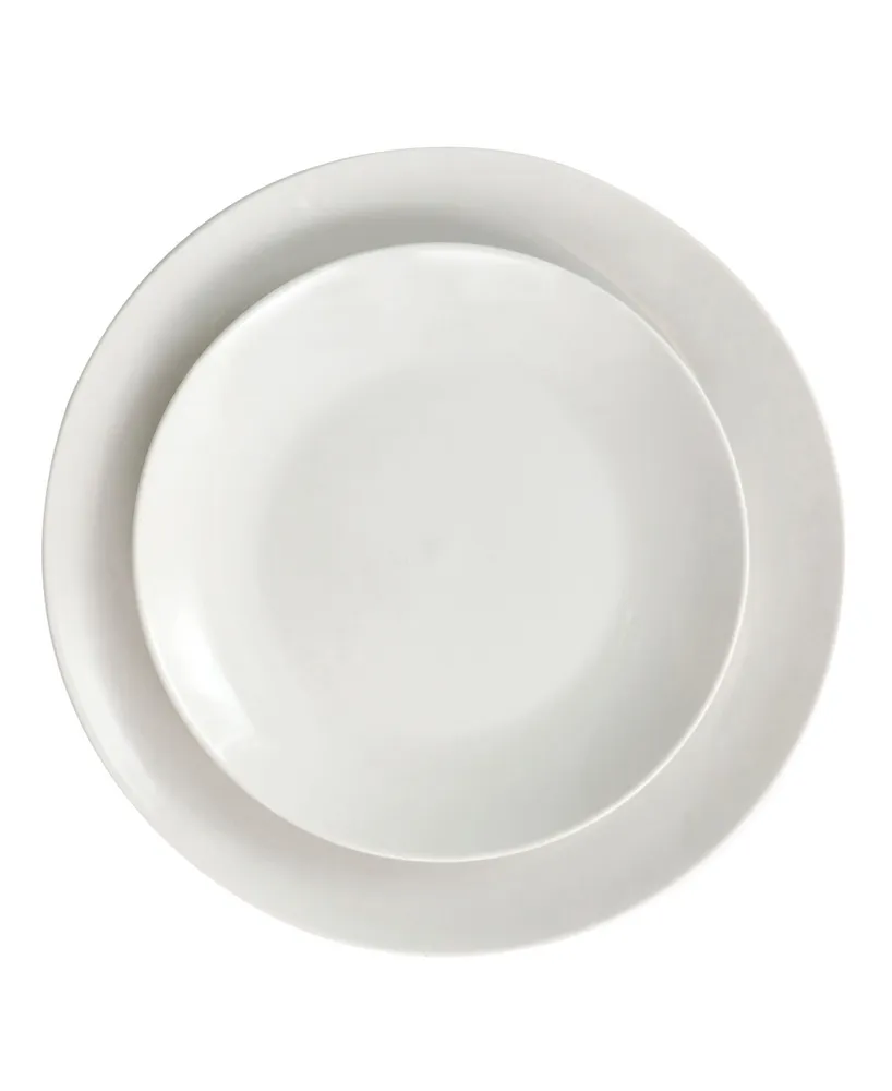 Elama FaTima 16 Piece Porcelain Double Bowl Dinnerware Set, Service for 4
