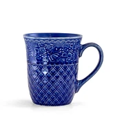 Elama Chiffon 16 Piece Square Dinnerware Set, Service for 4