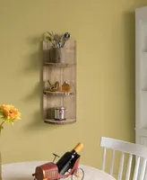 3 Sliced Log Shelf Display