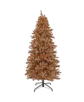 National Tree Company 9' Pre-Lit Christmas Rose Metallic Tree - Gold