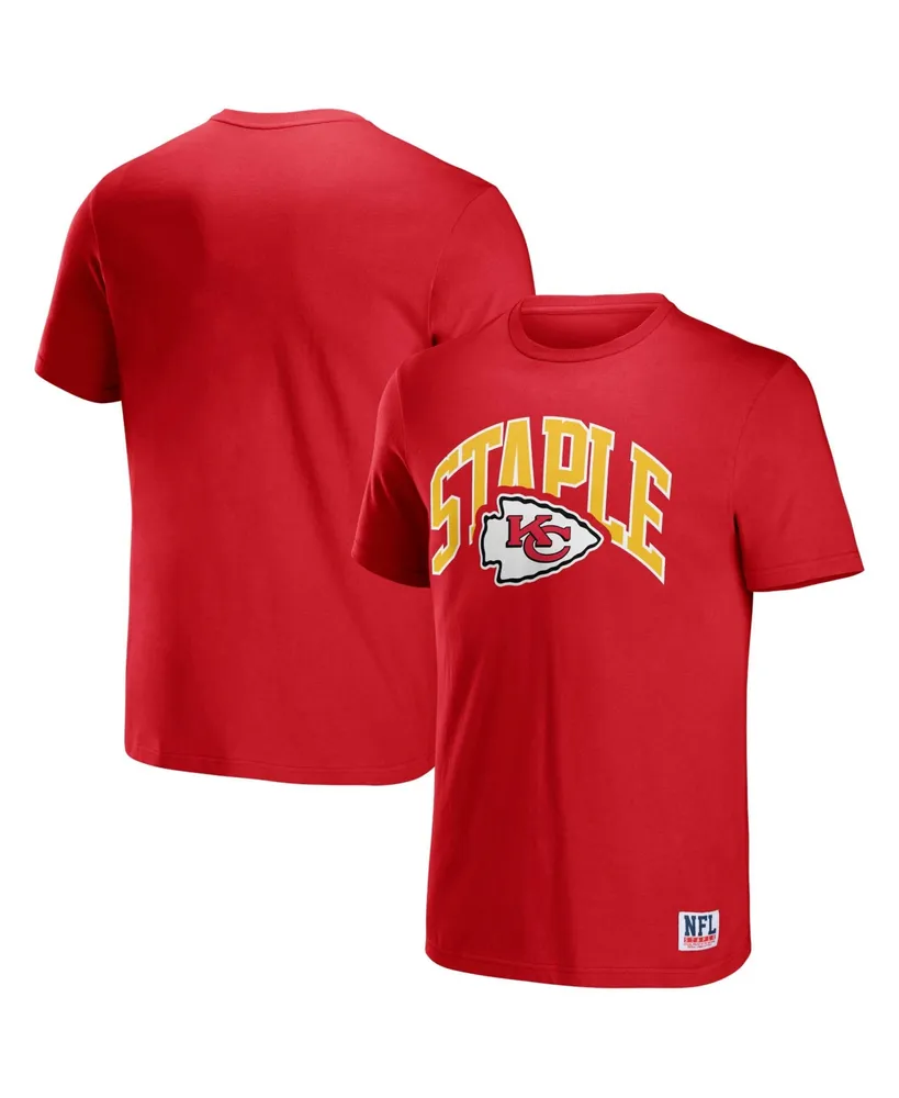 Men's Nfl X Staple Red Kansas City Chiefs Lockup Logo Short Sleeve T-shirt