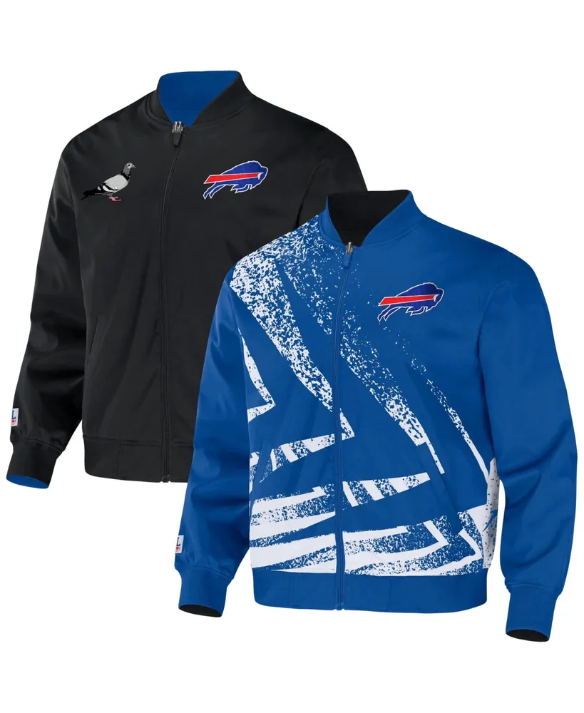 Fanatics Men's NFL x Darius Rucker Collection by Gray Buffalo Bills Canvas  Button-Up Shirt Jacket