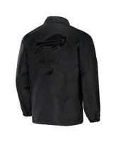 Men's Nfl X Staple Black Buffalo Bills Embroidered Nylon Jacket