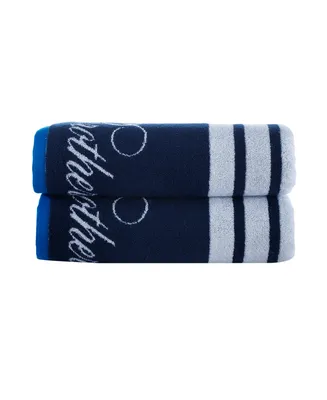 Brooks Brothers Nautical Blanket Stripe 2 Piece Turkish Cotton Bath Towel Set