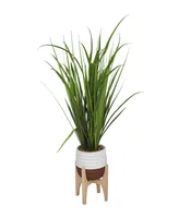 Contemporary Tall Grass Artificial Plant, 34.9"