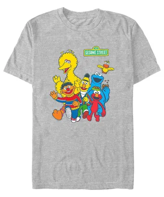 Fifth Sun Men's Sesame Street Counting Short Sleeve T-shirt