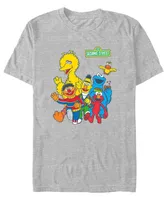 Fifth Sun Men's Sesame Street Counting Short Sleeve T-shirt